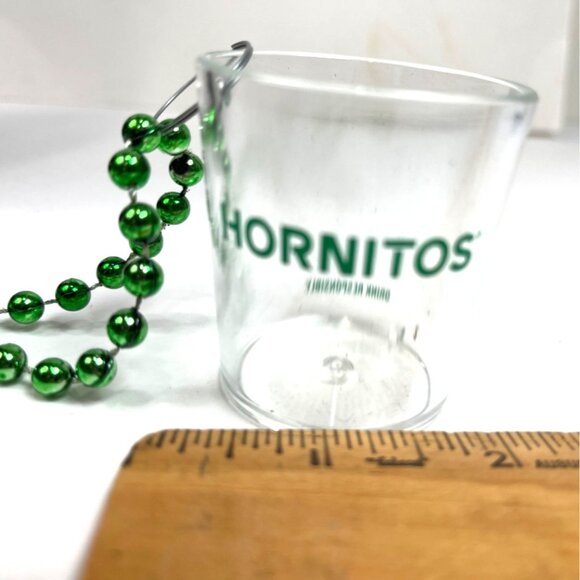 Set of 2 Hornitos Necklace Green Mardi Gras Beads Necklace St Patrick's Day 3e - Picture 7 of 8
